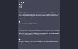 Mastodon interactions displayed on a weblog.lol website