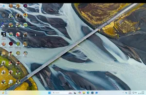 Screenshot showing a windows 11 desktop full of games icons