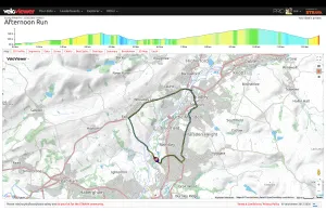 Route map and elevation chart